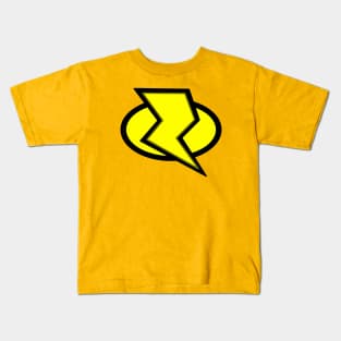 Lightning Bolt Logo - Yellow Kids T-Shirt